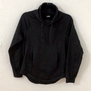 The North Face black Princess Cut Cowl neck  Pullover women size XS EUC